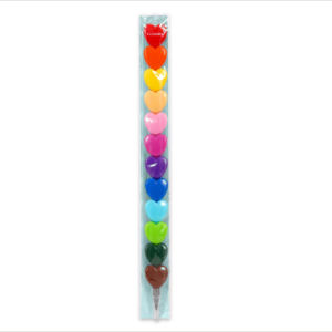 12 STACKABLE CRAYONS - DREAM IN COLOUR - HEART