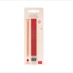 3 PCS ERASABLE PEN REFILLS - RED